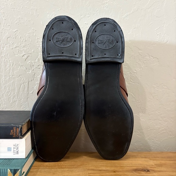 Vintage Freeman Monk Strap Buckle Shoes  7D Brown Leather Goodyear Welted USA main image 9